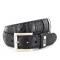 Mayura 214 Crocodile/Snakeskin Python Belt Black