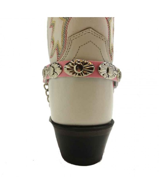 Boot Strap - Oval Pink