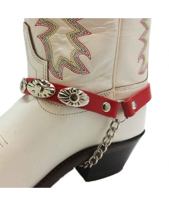 Boot Strap - Oval Red
