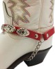 Boot Strap - Oval Red