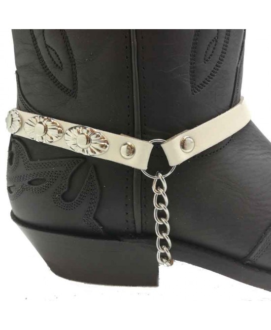 Boot Strap - Oval White