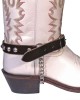 Boot Strap - Conical Stud 3/4 Dark Brown