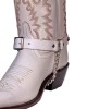 Boot Strap - Conical Stud 3/4 White Boot Strap - Conical Stud 3/4 White