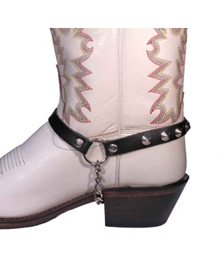 Boot Straps - Conical Stud Black - Thin