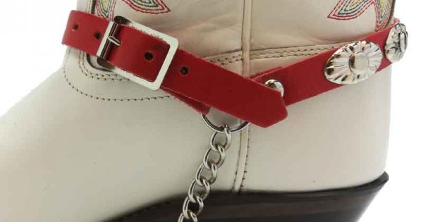 Boot Straps - Oval Red