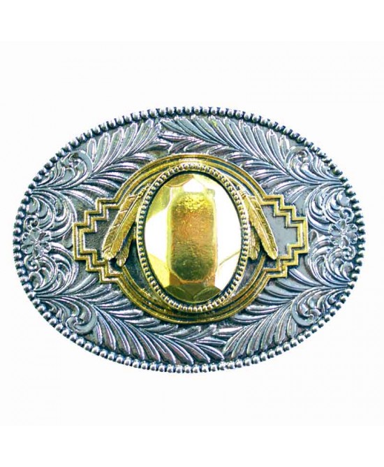 Belt Buckle - Golden Stone