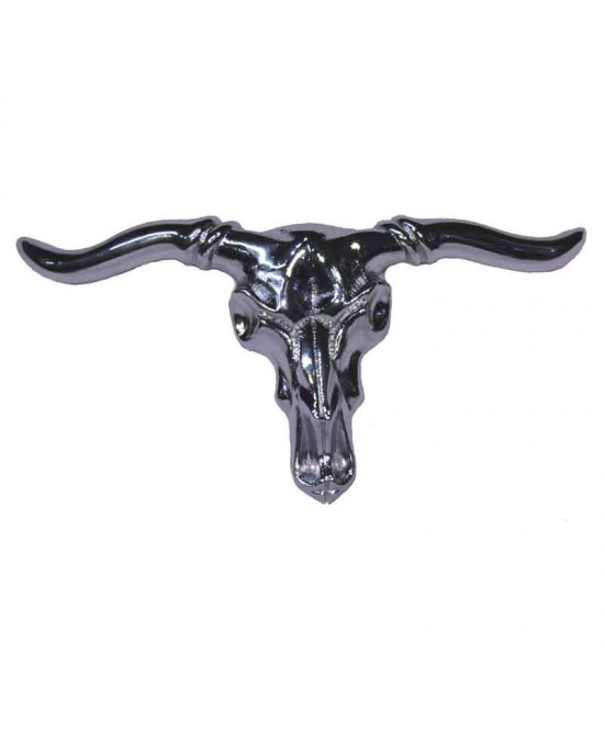 Belt Buckle - Steer Head Silver