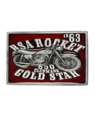 Belt Buckle - BSA Gold Star Red