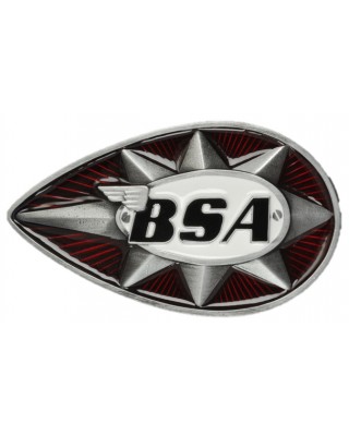 Belt Buckle - BSA Teardrop Star Red/White