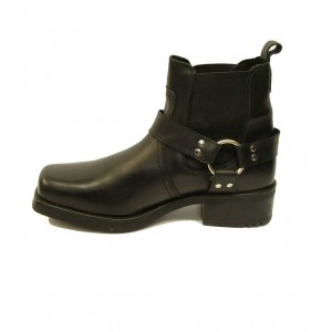 Woodland - Harley Men's Harness Cowboy Boot Black Woodland - Harley Men's Harness Cowboy Boot Black