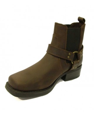 Woodland - Harley Men's Harness Cowboy Boot Brown