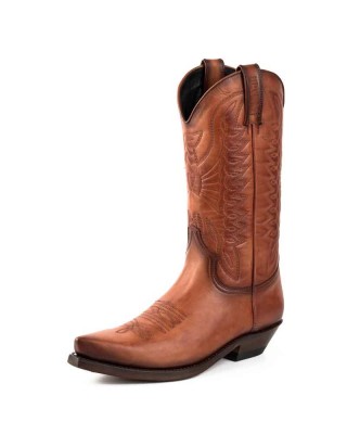 Mayura 1920 Western Biker Boot Cognac