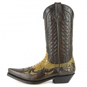 Mayura 1935 2-Tone Brown Leather/Camel Snakeskin Mayura 1935 2-Tone Brown Leather/Camel Snakeskin