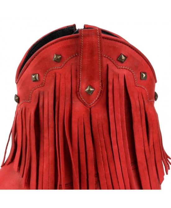 Mayura - Vintage Red with Fringes - 2374 Mayura - Vintage Red with Fringes - 2374