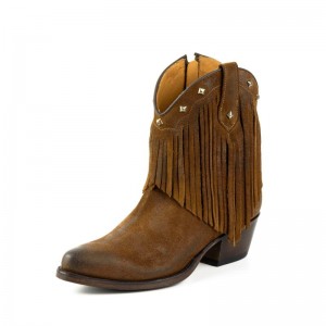 Short on sale fringe boots