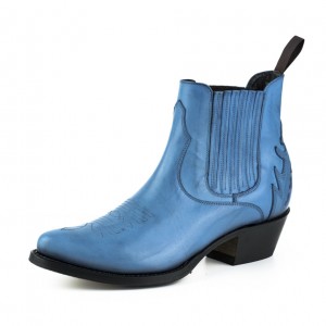 Mayura 2487 Marilyn Azul Ladies Cowboy Ankle Boots
