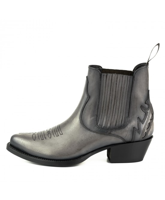 Mayura 2487 Marilyn Gris Ladies Cowboy Ankle Boots