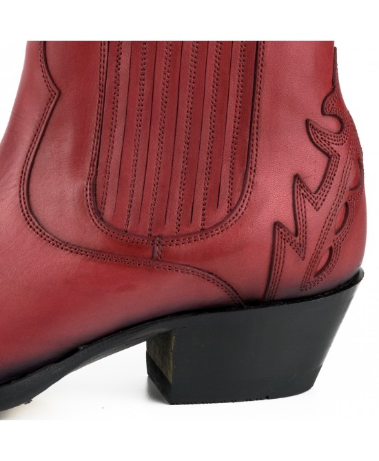 Mayura 2487 Marilyn Red Ladies Cowboy Ankle Boots Mayura 2487 Marilyn Red Ladies Cowboy Ankle Boots