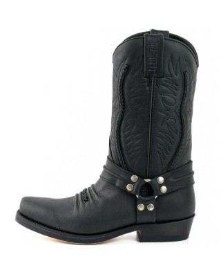 Mayura 007 Cowboy Biker Boot Black