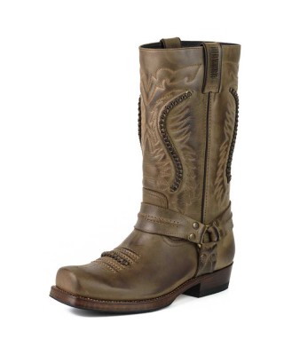 Mayura 002 Cowboy Biker Boot Brown