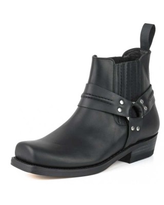 Mayura 004 Ankle Harness Boot Black