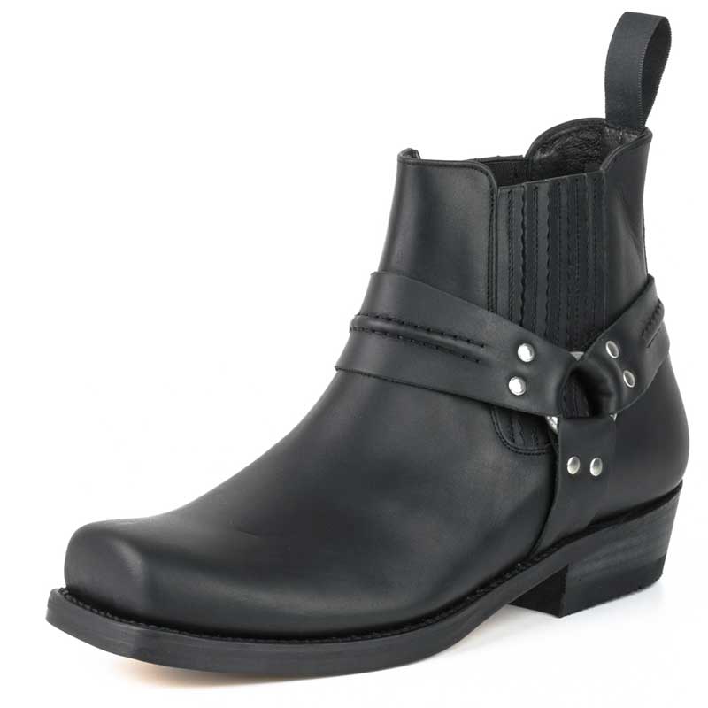 square toe harness boots