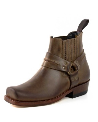 Mayura 004 Ankle Harness Boot Brown