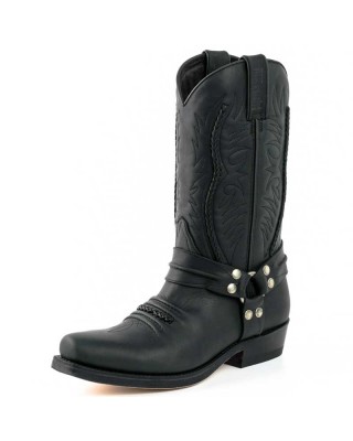 Mayura 007 Cowboy Biker Boot Black
