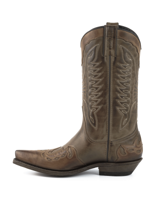Mayura 017 Cowboy Boot Taupe Ecotan