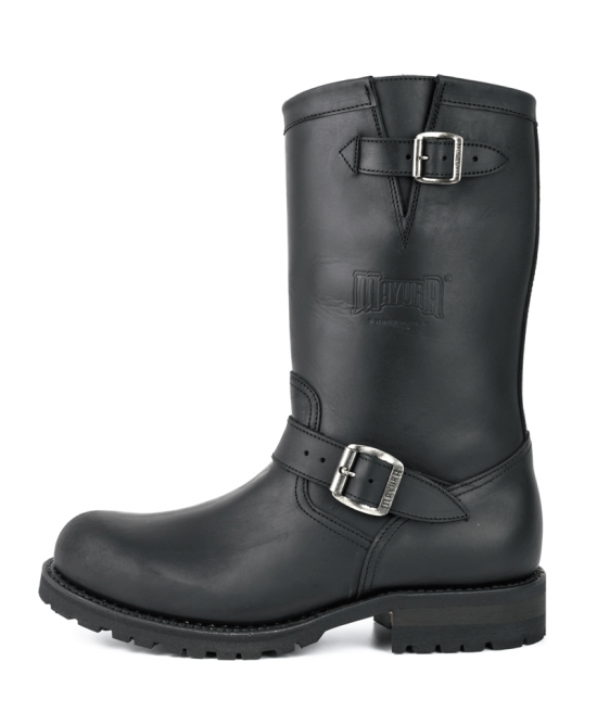 Commando Sole Leather Biker Boots