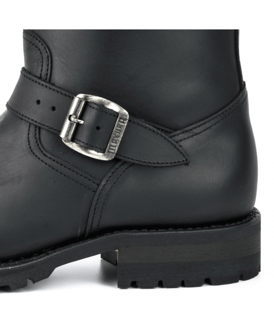 Commando Sole Leather Biker Boots