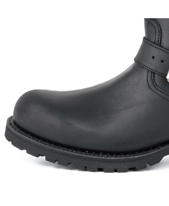 Commando Sole Leather Biker Boots