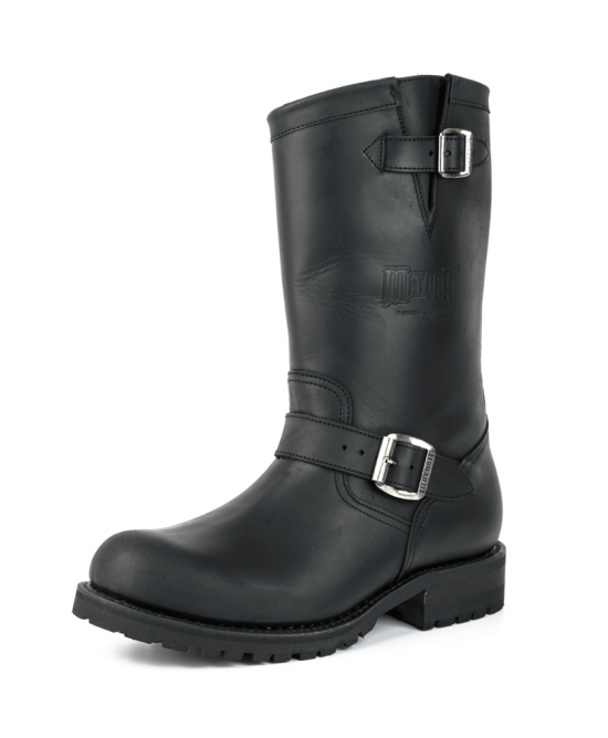 Commando Sole Leather Biker Boots