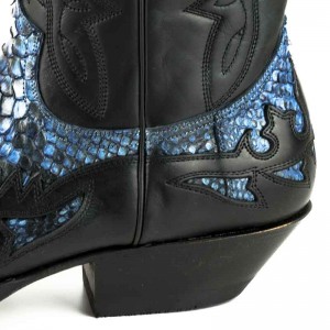 Mayura 1935 Black / Blue Genuine Snakeskin Mayura 1935 Black / Blue Genuine Snakeskin