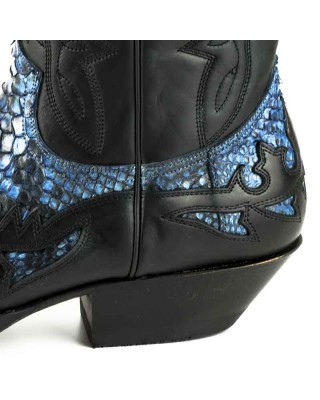 Mayura 1935 Black / Blue Genuine Snakeskin