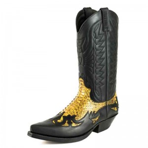 Mayura 1935 Black / Camel Genuine Snakeskin