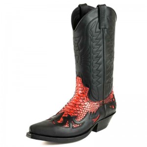 Mayura 1935 Black / Red Genuine Snakeskin
