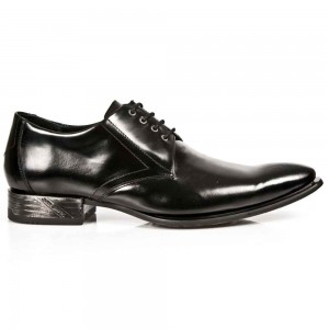 New Rock - M.2243-C11 - Black Elegant Shoes