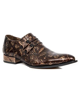 New Rock - M.NW228-S23 Bronze Floral Shoes