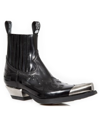 New Rock - M.7950P-C11 - Flame Ankle Cowboy Boots