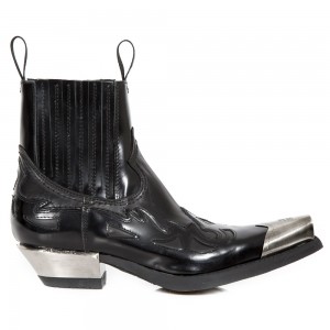 New Rock - M.7950-C11 - Flame Ankle Cowboy Boots