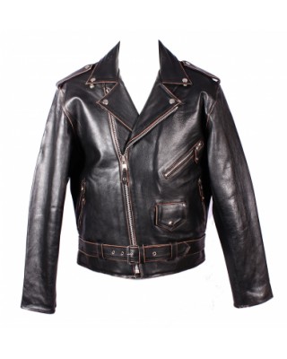 Leather Jacket- Brando Black