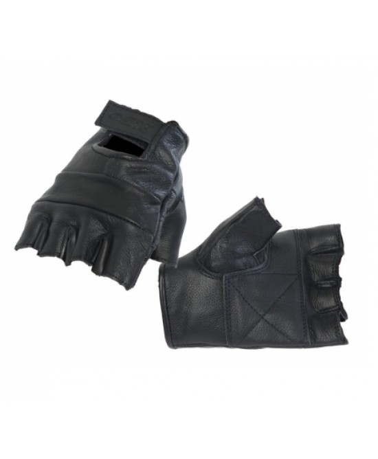 Plain Fingerless Leather Gloves