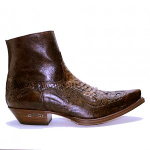 Sendra - 5790P - Brown Python Ankle Boot Sendra - 5790P - Brown Python Ankle Boot