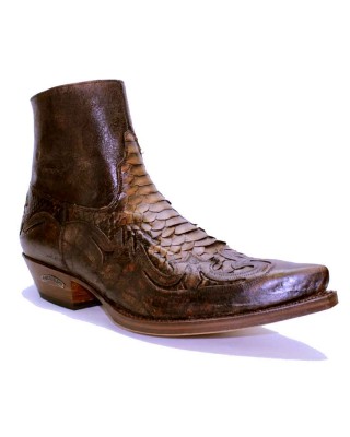Sendra - 5790P - Brown Python Ankle Boot
