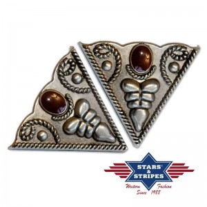 Stars & Stripes - Collar Tip Red & Silver