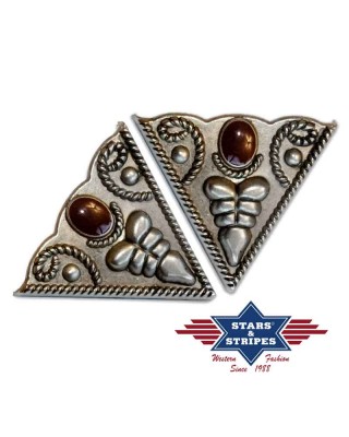 Stars & Stripes - Collar Tip Red & Silver