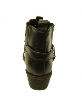 U.S.Brass - Eastwood Men's Ankle Cowboy Boot Black