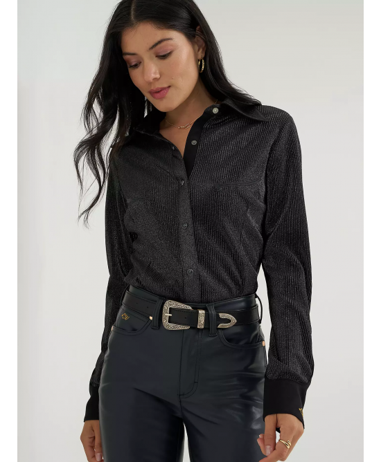 Wrangler - Lainey Wilson Shimmer Night Sky Shirt Wrangler - Lainey Wilson Shimmer Night Sky Shirt